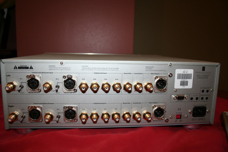 Parasound Halo JC2BP Preamp with Home Theater Bypass Like New! Price