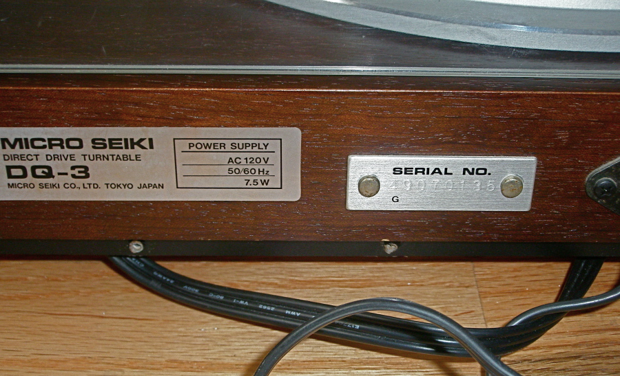 Micro-Seiki DQ-3 turntable excellent direct drive table with Micro